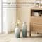 Glitzhome® Abstract Ombre Aqua Metal Floor Vases Set